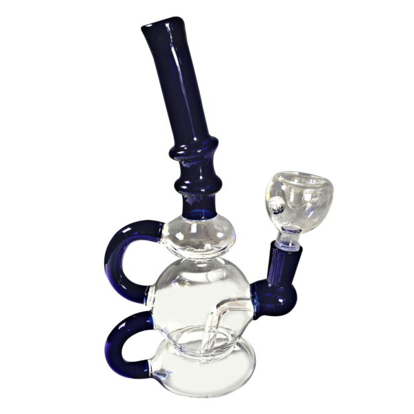 Bong Glass Recycler AT-28 Blue