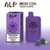 ALP Mesh Coil 5000 Puffs - Disposable - Grapes