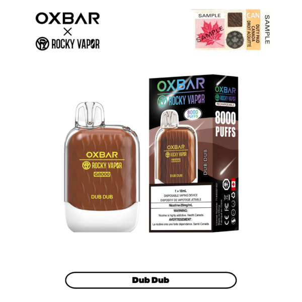 Oxbar - Rocky Vapor - G8000- 8000 Puffs - Dub Dub