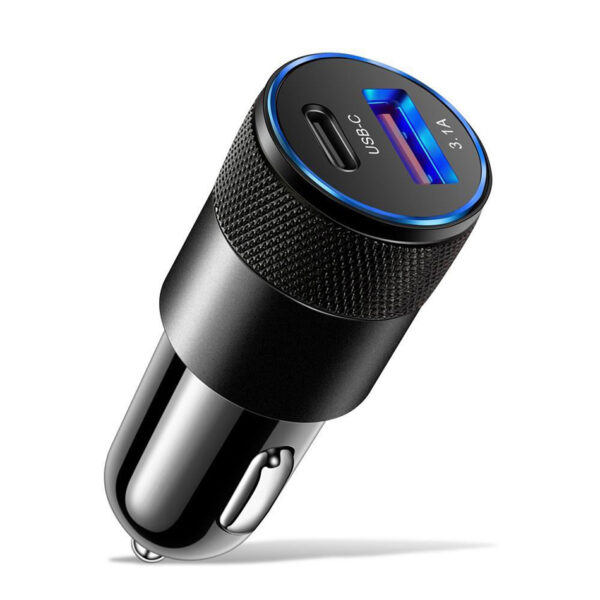 2.4 A DUAL A + C TYPE Car Charger - CA007