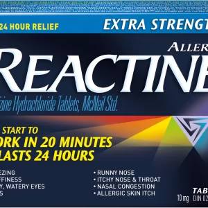 Reactine Extra Strength Allergy Cetirizine Hydrochloride Tablets 10mg 3ct - HTH005