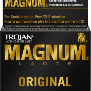 Trojan Magnum Large Original Lubricated Latex Condoms 3ct - HTH010