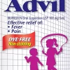 Children's Advil Ibuprofen Oral Suspension USP 100mg/5mL Dye Free Berry 100mL - HTH013