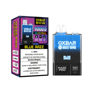 Oxbar - Rocky Vapor - 10000 Puffs - Blue Razz - Pack of 5