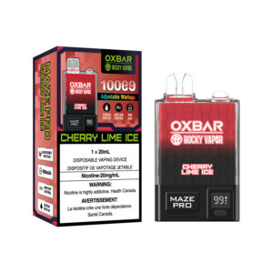 Oxbar - Rocky Vapor - 10000 Puffs - Cherry Lime Ice - Pack of 5