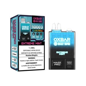 Oxbar - Rocky Vapor - 10000 Puffs - Extreme Mint - Pack of 5