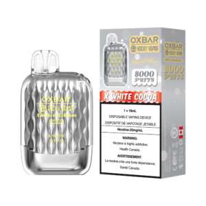 Oxbar - Rocky Vapor - G8000- 8000 Puffs - X White Cocoa - Limited Edition - Pack of 5