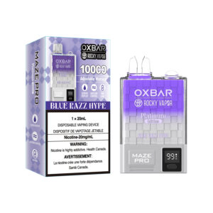 Oxbar - Rocky Vapor - Maze Pro - 10000 Puffs - Blue Razz Hype - Pack of 5