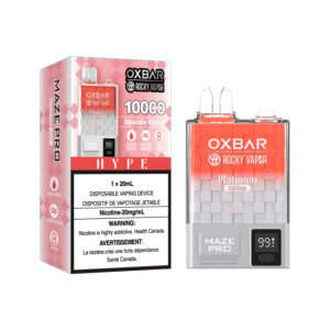 Oxbar - Rocky Vapor - Maze Pro - Platinum Edition - 10000 Puffs - HYPE - Pack of 5