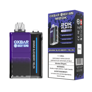 Oxbar - Rocky Vapor - M20K- 20000 Puffs - Banana Blackberry Melon - Pack of 5